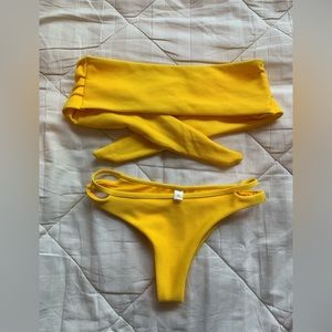 Yellow bikini